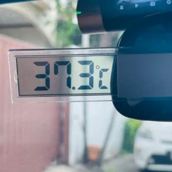 Автомобильный ЖК-дисплей с присоской, цифровой измеритель, термометр, аксессуары для интерьера