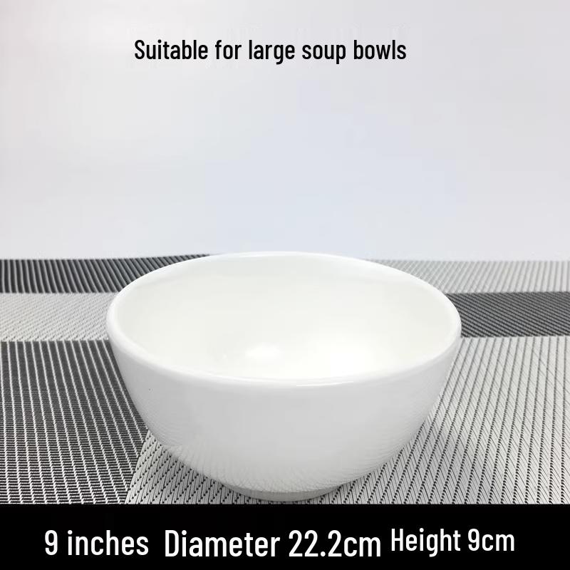 Sweet & Elegant 9-inch Ceramic Restaurant Rice Bowl Set