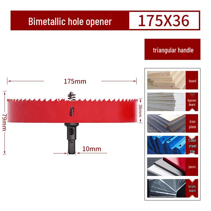 Bimetall-Lochsägebohrer für Holz, Gipskarton, PVC und Eisen