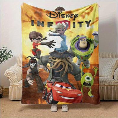 1pc, Disney Infinity Character Collection Soft Throw Blanket for Home Decor, Couch Cover, Outdoor Use, Travel