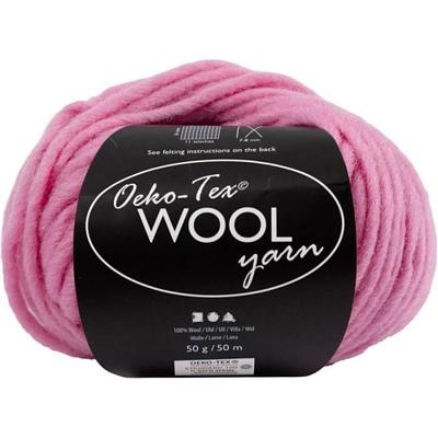Ball of Wool - Creotime - Wool Yarn - 50 G - Oeko-Tex - Light Pink