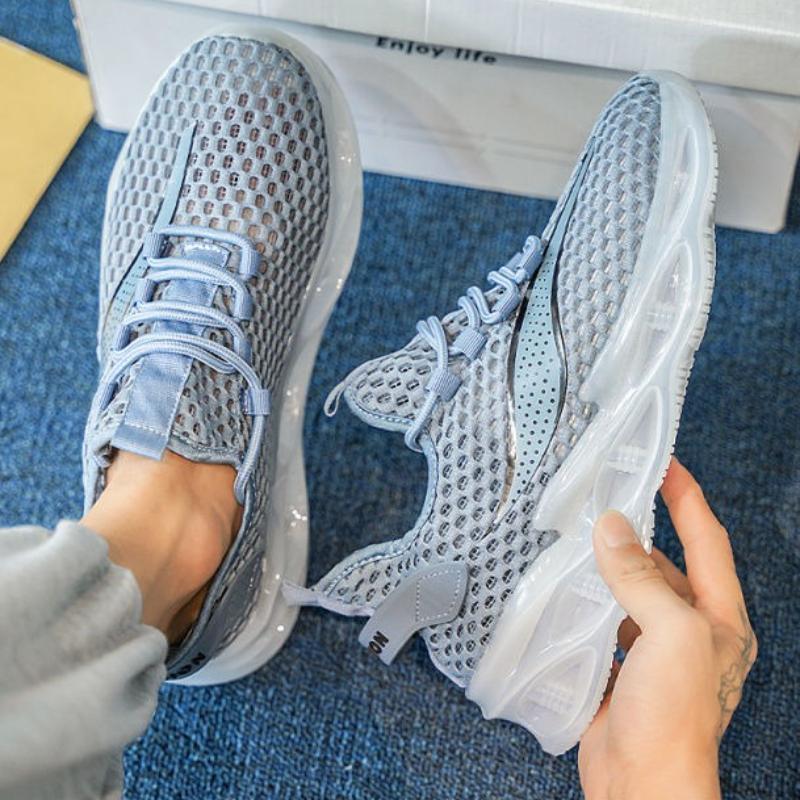 Moda Senderismo Blanco Secado Rápido Hombre Zapatilla Casual Diseñador Elegante Gimnasio Bajo Precio Tendencia 2025 Primavera y Otoño Zapatos Deportivos para Hombre