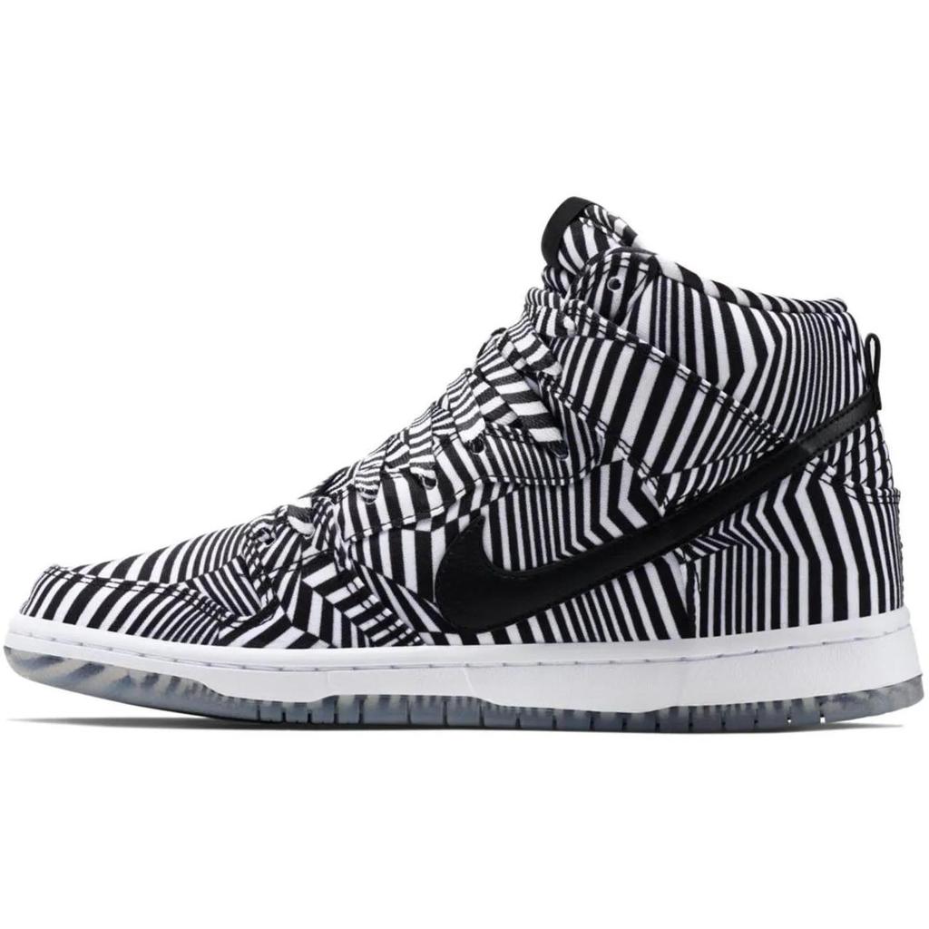 Nike Dunk High Premium SB 'Concept Car' (Unisex) White / Black Skate Shoes 313171 103