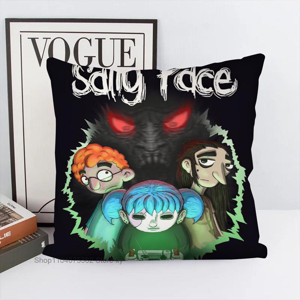 Game Sally Face Pillow Case Square Pillow Bedroom Sofa Leisure Comfort Cushion Car Living Room Home Decoration
