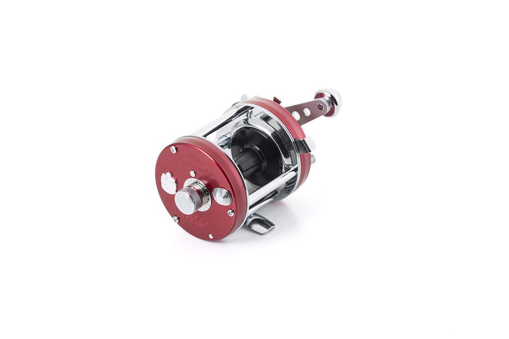 AbuGarcia Ambassadeur 6500CS Rocket Red Counterbalanced Handle Round Reel for Cage Fishing Right-Handed