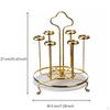 Albero Gira-Tazze Luce Design Elegante Portabicchieri Drenante per Bancone Salvaspazio