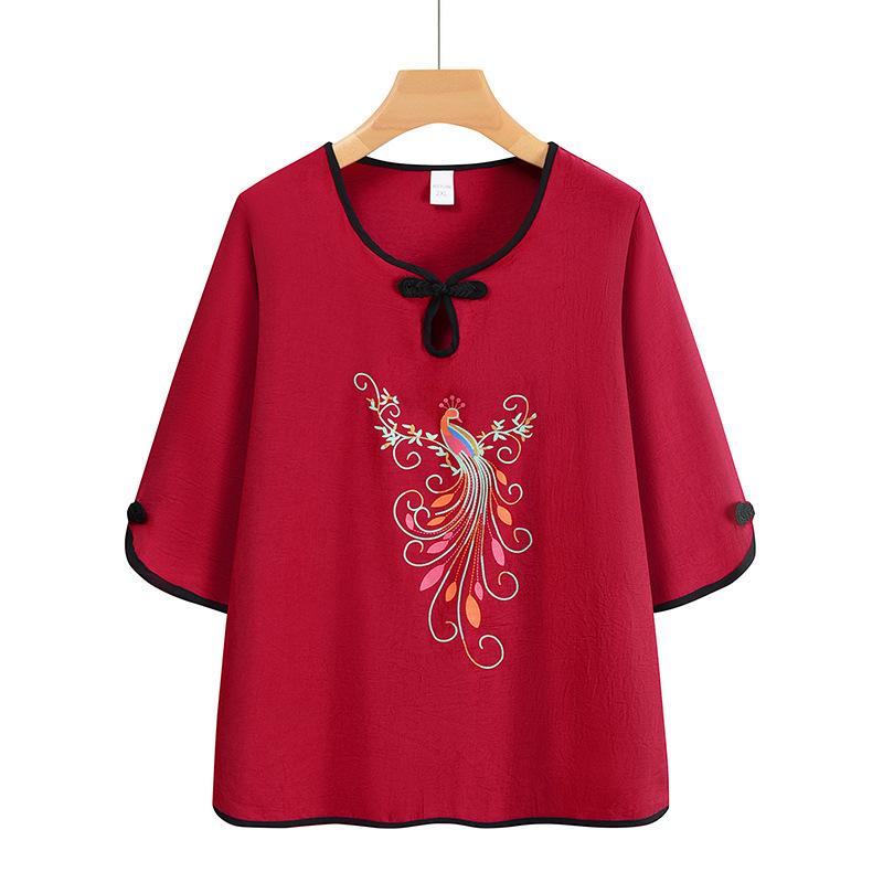 Women's 2-Piece Pyjamas Set Short Sleeve Shirts Baggy Pants Sleepwear Loungewear PJS Set