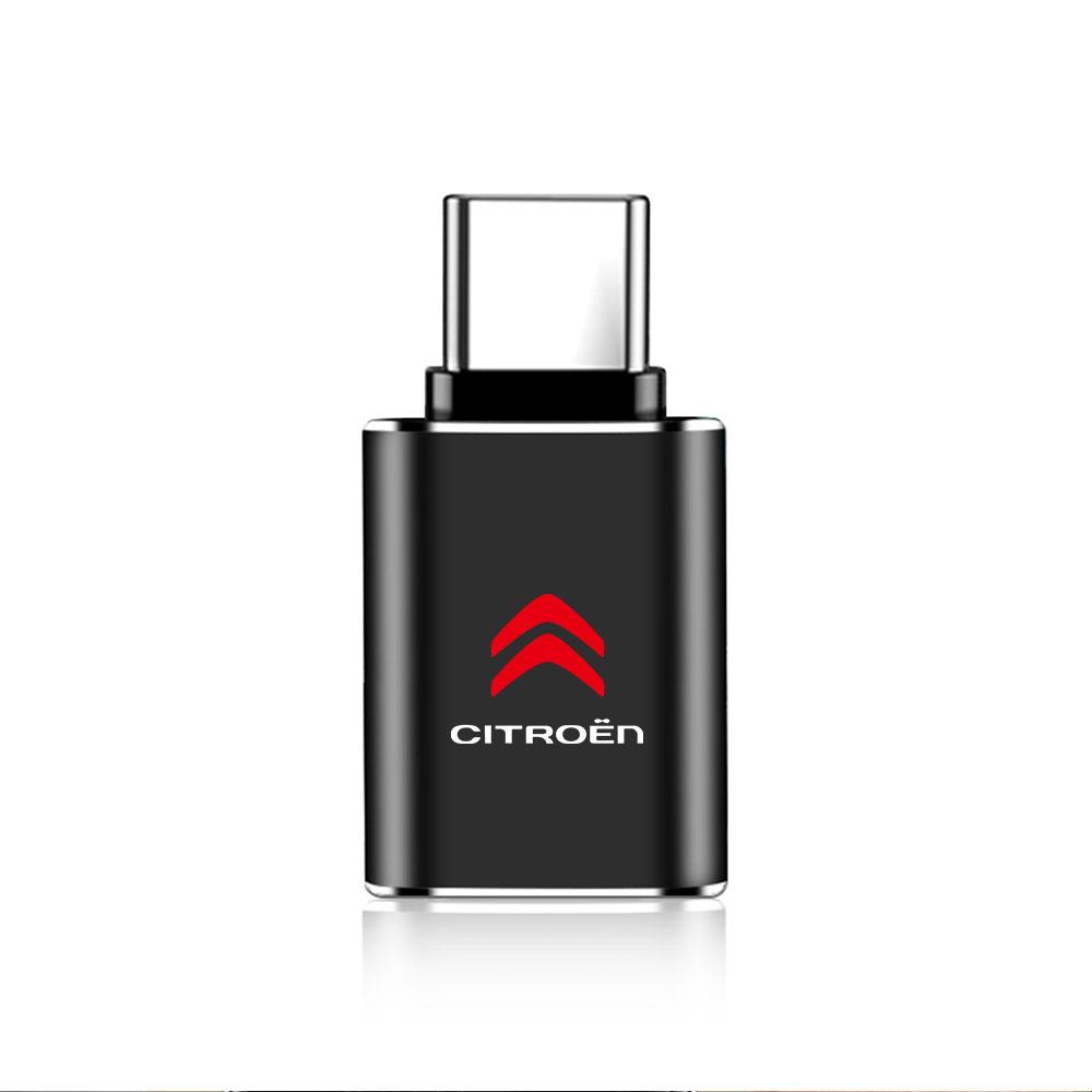 

USB 3.0 To Type C Adapter Mini Converter Phone Charging Cable Charger For Citroen C1 C2 Grand C4 Picasso C4L VTS DS C3-XR C5 C6