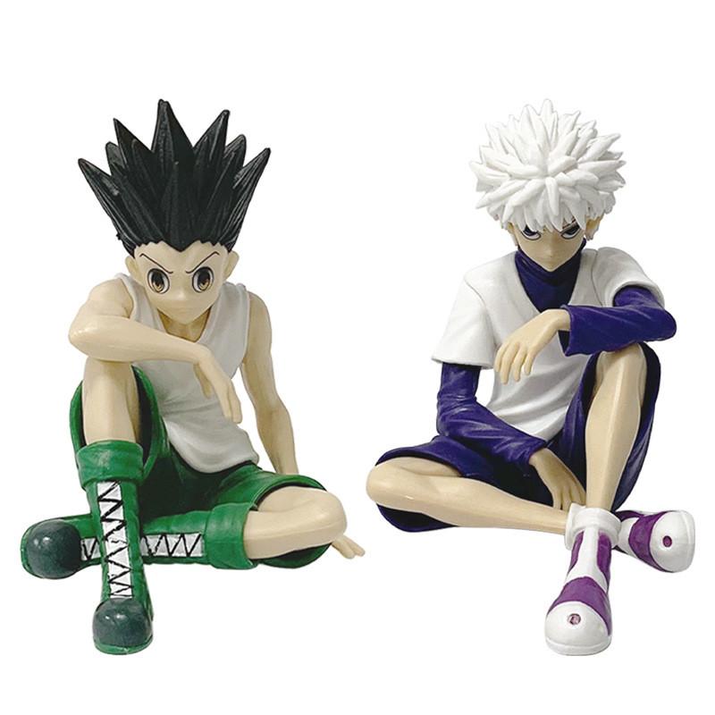 Hunter X Hunter Pvc Sitting Killua And Gon Anime Desk Ornaments Collectors Items For Enthusiasts