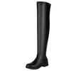 Elastic Women's Thigh High Boots Comfortable Low Heels Over-the-knee Boot Black Red White Long Fetish Shoes Ladies Large Size 48