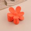 Large Size 7cm Fashion Flower Hair Claws Colourful Ponytail Hair Accessories Matte Hair Claw Clips For Women Girls