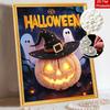 Halloween pearl painting handmade diy art pumpkin pearl home decoration painting