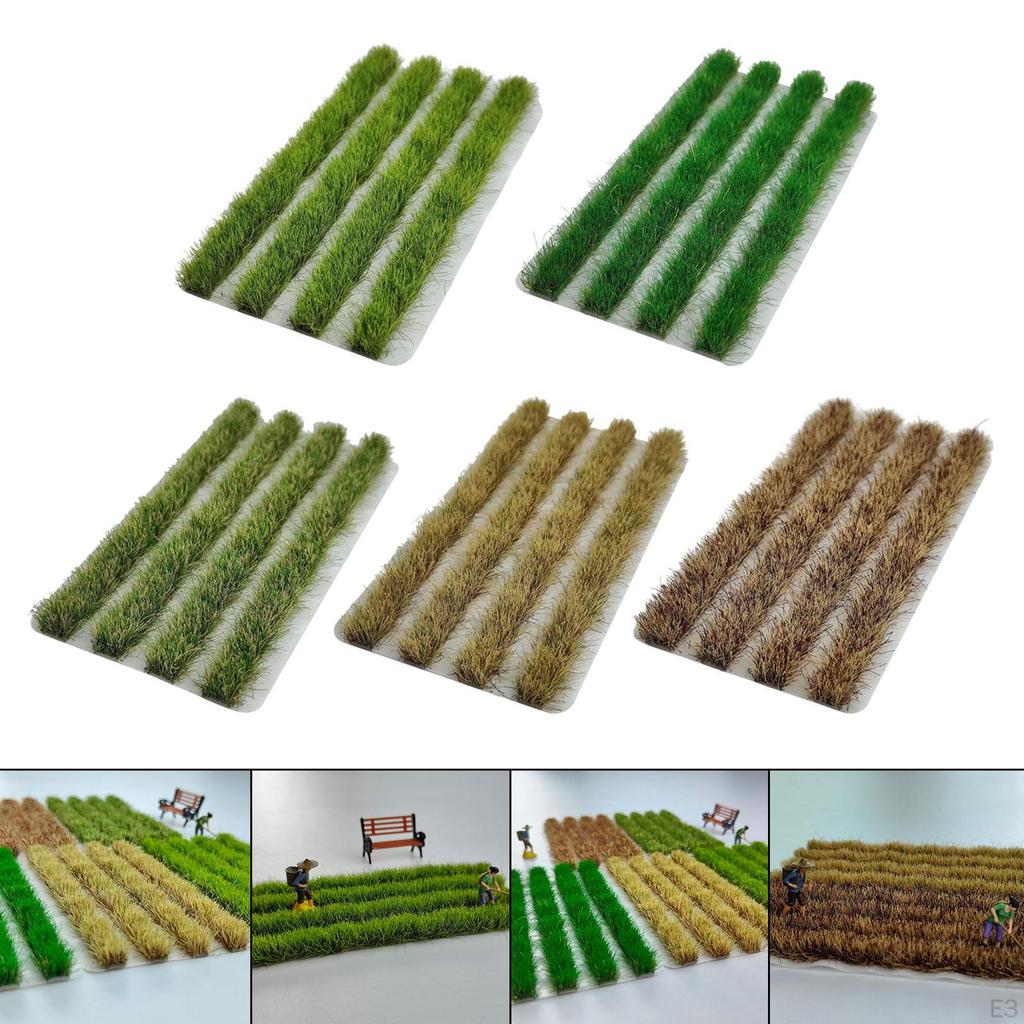 8mm Height Artificial Grass Strip for Model Railroad Scenery