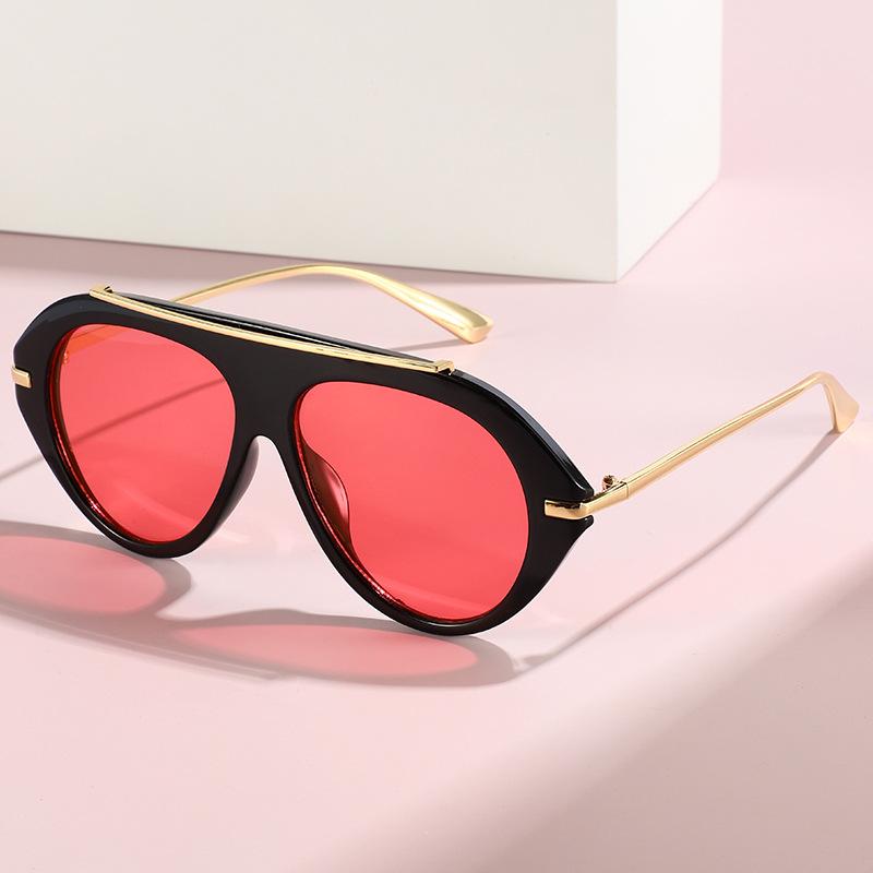 Fashion sunglasses women's high-end UV-proof toad glasses European and American new large-frame personalized sunglasses street shooting