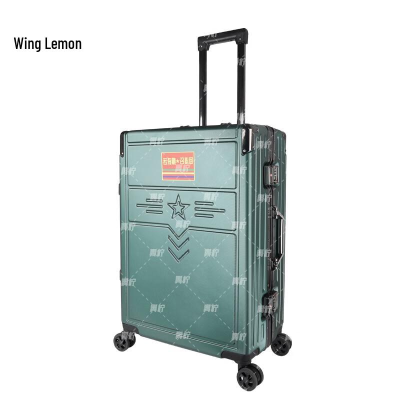 Wing Lemon Commemorative Aluminum Alloy Travel Luggage 24 Inch
