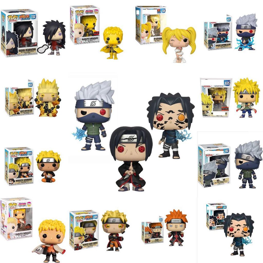 Hochwertige Pop Trans Naruto Actionfigur Spielzeug mit Sasuke und Kakashi