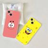 Cute SpongeBob Dolls Phone Case for iPhone 17 16 15 14 13 12 11 Pro Max Plus Soft Cover Personalized DIY
