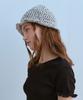 FUNFROMFUN Uneven Knit Bucket Hat, Melange Black