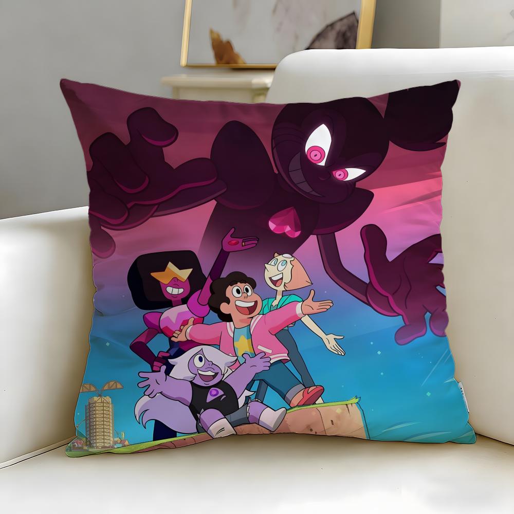 Hot SSteven Universe Futureied Cushion Cover Stylish Washable Pillow Cover Ideal for Couch Bedroom Car Decoration