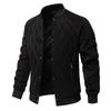 Men's Fleece-Lined Quilted Raglan Jacket - Autumn Casual Style