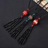 Crystal Sweater Chain Long Versatile Simple Fashion High-End Clothing Accessories Necklace Female Same Style