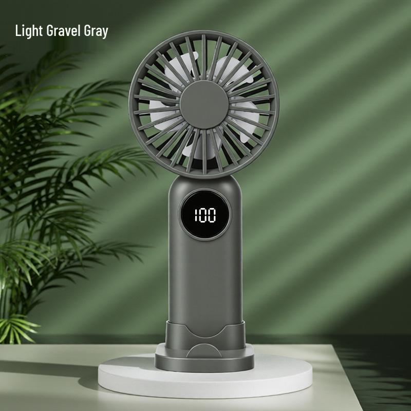 

2026 Smart Digital Handheld Fan: Five-Speed, USB Rechargeable, Large Wind Power Custom/Wholesale/Cross-border