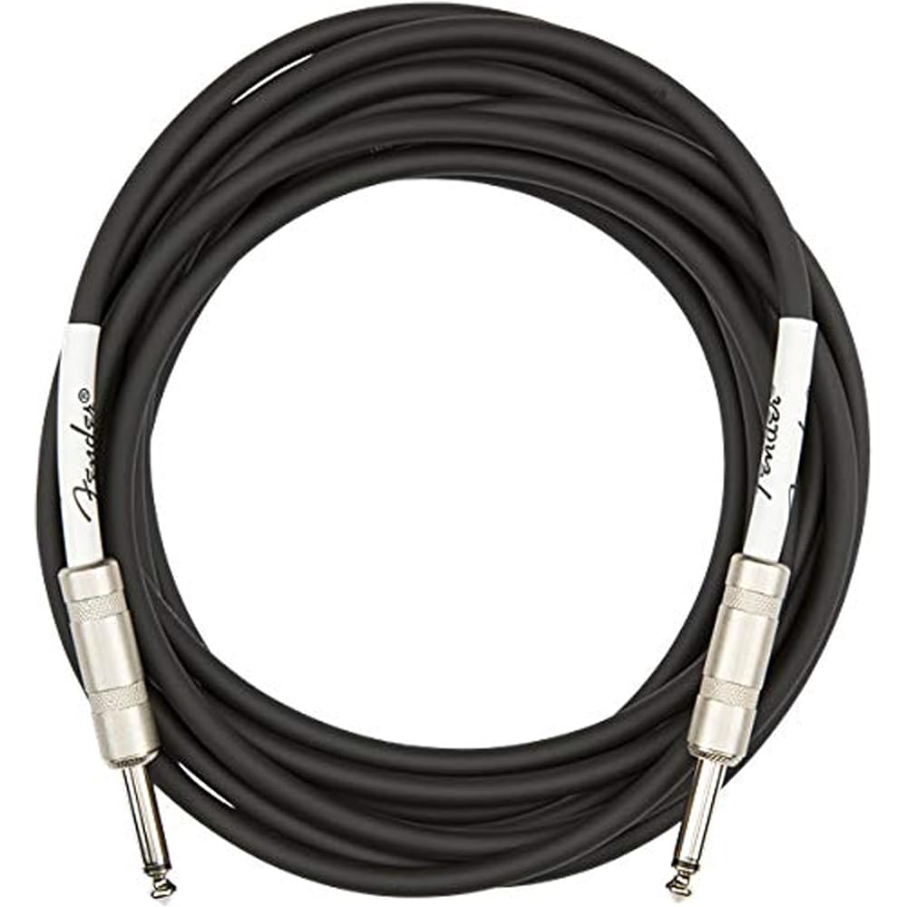 Fender Original Series Instrument Cables (Straight-Straight Angle) for Electric Guitar, Bass Guit...