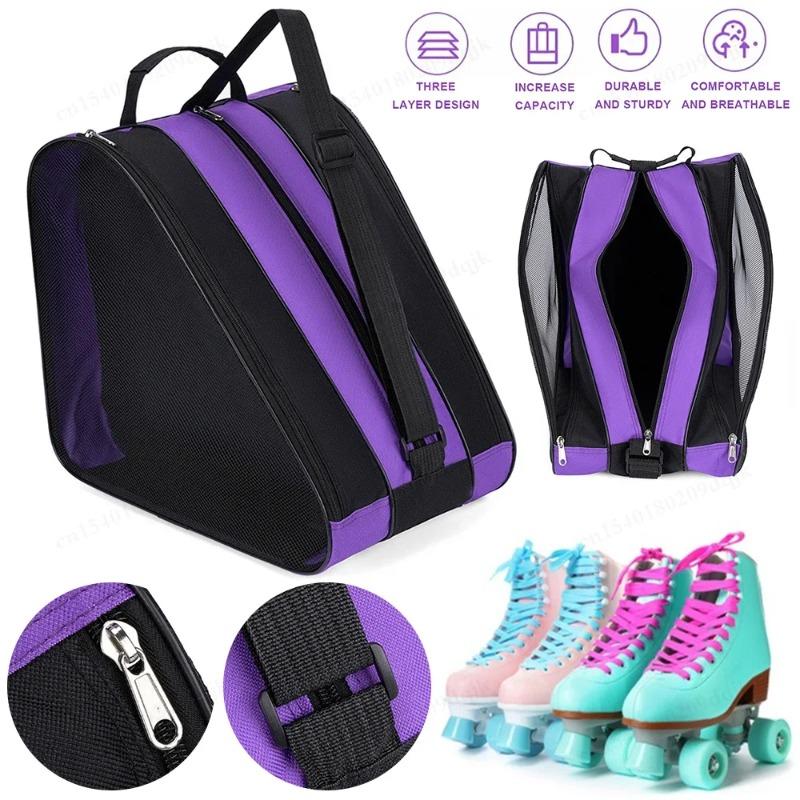 Ice Skate Bag Thickened Single Shoulder Backpack for Kids Roller Skate Storage Bag Double Shoulder Skate Boot Carry Case