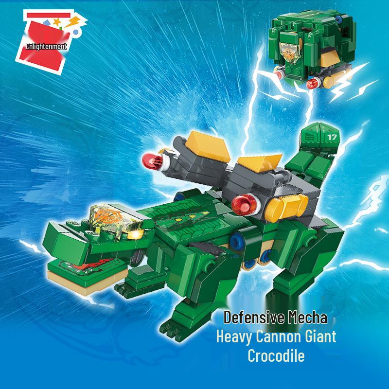 Qimeng Robot Beast Building Blocks: Swift Tyrannosaurus & Thunder Phantom Dragon 41201-412206 Series.
