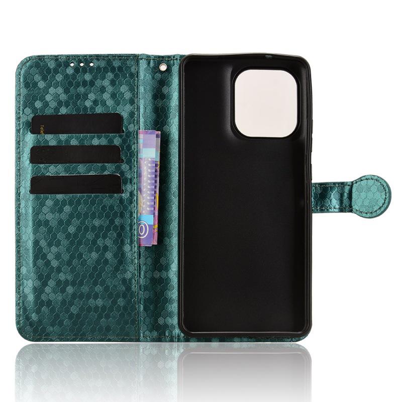 Custodia a libro con protezione magnetica per Motorola Moto G86 5G a pois