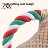 Festive Dog Chew Toys Christmas Plush Toy, Squeaky Toy with Cotton Rope, Bite Resistant Santa Claus Holiday for Small Medium Dogs, Interactive