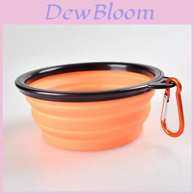 Elegante Bol Portátil Plegable de Silicona para Perros y Mascotas, Comedero y Bebedero para Viajes
