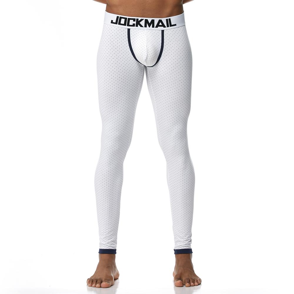 Long Johns JOCKMAIL Fashion Thin Printed Cotton Long Johns for Men, Warm Base Layer Pants M