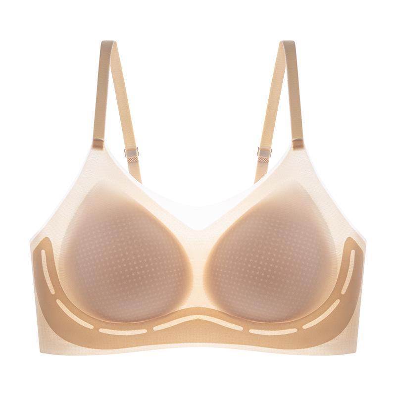 Ultra-Thin Seamless Ice Silk Summer Underwear Set: Cooling Bra, Vest & Mask.