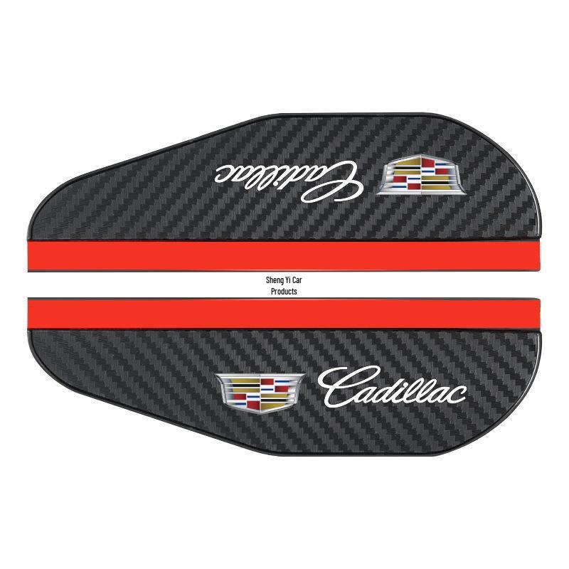 Carbon Fiber Pattern Rainproof Rearview Mirror Shield - Universal Fit