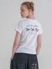 LA MAISON STUDIO Mustang Slim Fit Short Sleeve T-Shirt White/Black (Fcg2Ts770W)