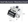 4-Digital Hand Tally Counter Counting Golf Clicker Training Counter 4 Digit Number Hand Held Tally Counter Mini Mechani 1