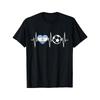 European Sizes Argentina Soccer Shirt Funny Soccer Fan Heartbeat Argentines T Shirt Round Neck Summer Short-Sleeved Printed T-Shirt
