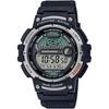 Men's Fishing Timer Quartz Watch with Resin Strap, Black