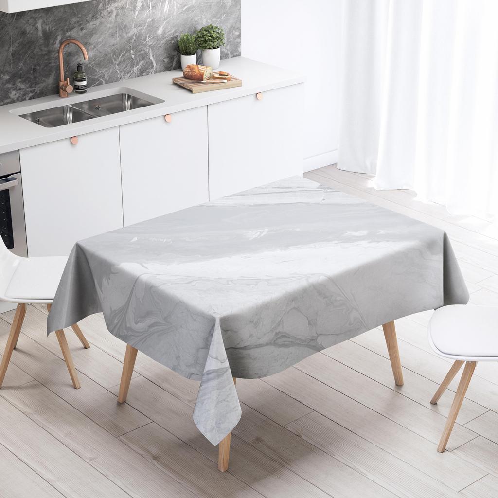 Marble Striped Tablecloth Home Decor Stain Resistant Waterproof Table Decoration Rectangular Kitchen Fireplace Tops