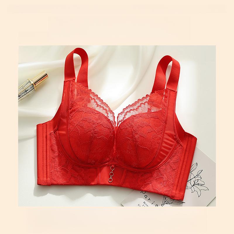 Thin Push Up Bra for Women Without Steel Rims Gathered Bra for Anti Sagging Oversized Bra
