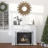 Fireplace Protection Screen - Wide Fire Guard for Fireplace or Stove - Spark Guard - Safety Barrier - 3 Folding Panels - Black Steel Metal