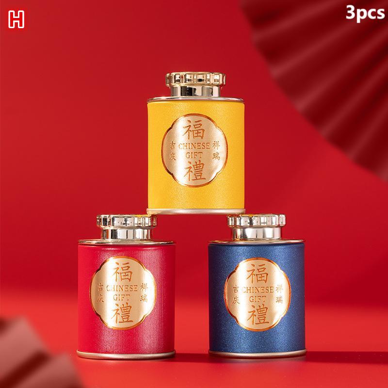 1/3 Pcs Mini Portable Empty Tea Can Household Green Black Tea Sealed Jar Portable Home Small Tea Packaging Box Storage Boxes