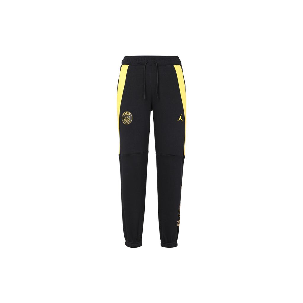 Jordan X Paris Saint-Germain Womens Pants (Asia Sizing) Black/Tour Yellow Women Streetwear DV2839-010