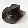 Westlicher Stil Cowboyhut Für Männer Frauen Vintage Kunstleder Breiter Rand Gentleman Cowgirl Jazzkappe Sombrero Hombre