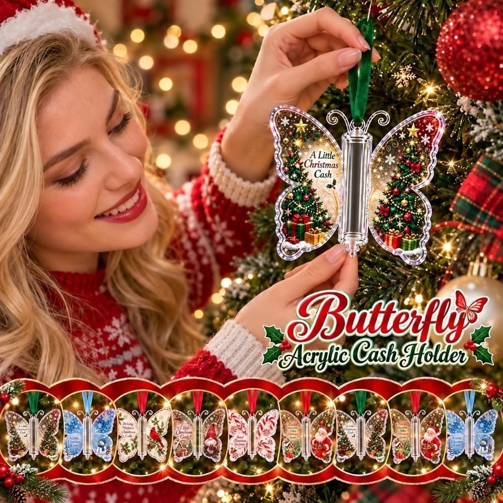 Lightweight Butterfly Christmas Ornament Transparent Holiday Tree Decoration  Kids Gifts