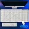 Cutting-Mat-white-on-black Mouse Pad Office Laptop Deskmat Anime Mousepad Gamer Keyboard Mouse Mat Computer Accessories