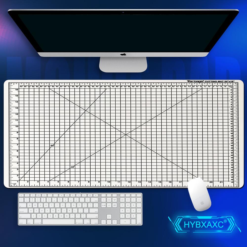 Cutting-Mat-white-on-black Mouse Pad Office Laptop Deskmat Anime Mousepad Gamer Keyboard Mouse Mat Computer Accessories