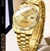 Brand BOND Men's Business Sports Quartz Watches Classic Waterproof Luminous Calendar Creative Watch Male fashion Wristwatches