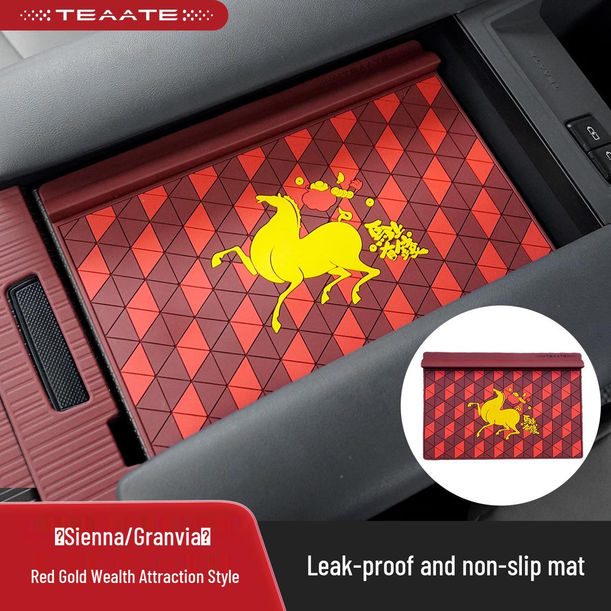 

Sienna Granvia Armrest Non-slip Mat & Leak-proof Gear Shift Panel for Wealth and Fortune